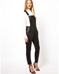 Asos Petite Leather Overalls