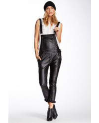 Black Orchid The Skinny Faux Leather Overall