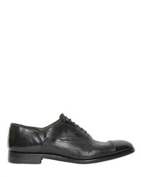 Alberto Fasciani Washed And Brushed Leather Oxford Shoes
