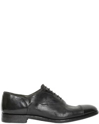 Alberto Fasciani Washed And Brushed Leather Oxford Shoes
