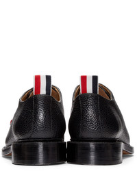 Thom Browne Black Leather Bow Oxfords