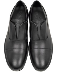 Hogan Black Leather Club Oxford Shoe
