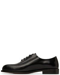 Situationist Black Leather Lace Up Oxfords