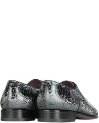 Fratelli Borgioli Black Leather Oxford Shoes