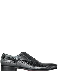 Fratelli Borgioli Black Leather Oxford Shoes