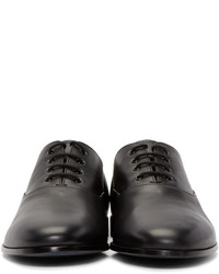 Alexander McQueen Black Leather Oxfords