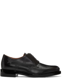 Valentino Black Leather Stars Oxfords