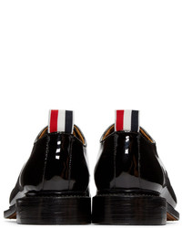 Thom Browne Black Patent Leather Bow Oxfords