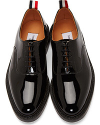 Thom Browne Black Patent Leather Oxfords