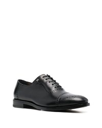 Salvatore Ferragamo Brogue Detail Leather Oxford Shoes