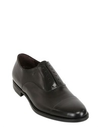 Brushed Leather Laceless Oxford