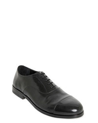 Alberto Fasciani Brushed Leather Oxford Lace Up Shoes