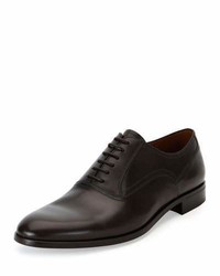 Bally Bruxelles Leather Oxford Dress Shoe Black