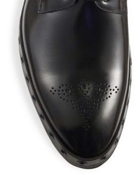Dolce & Gabbana Calf Leather Grommet Oxfords