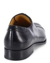 a. testoni Cap Toe Leather Oxfords