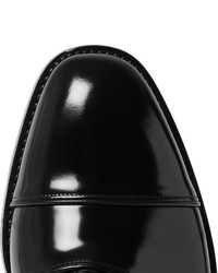 Prada Cap Toe Spazzolato Leather Oxford Shoes