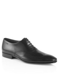 Hugo Boss Cestio Leather Wingtip Oxford Dress Shoes 11 Black