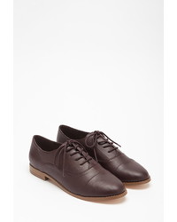 Forever 21 Classic Faux Leather Oxfords