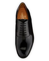 Valentino Classic Leather Oxford Shoe Black