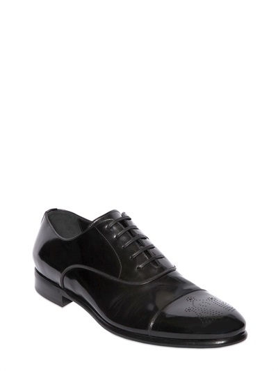 Dolce & Gabbana Napoli Brushed Leather Oxford Shoes, $895 ...