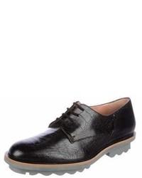 Robert Clergerie Embossed Leather Oxfords