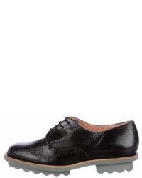 Robert Clergerie Embossed Leather Oxfords