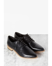 Forever 21 Faux Leather Pointed Toe Oxfords