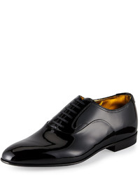 Bally Garret Patent Leather Lace Up Oxford Black