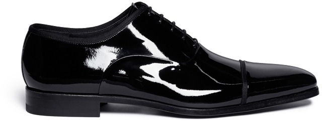 Magnanni Grosgrain Piping Patent Leather Oxfords, $425 | Lane Crawford ...