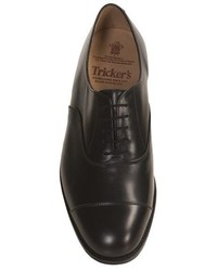 Tricker's Henley Plain Dress Shoes Leather Cap Toe