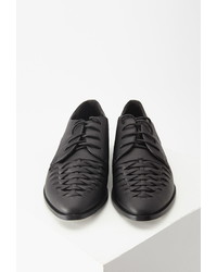 Forever 21 Interwoven Faux Leather Oxfords