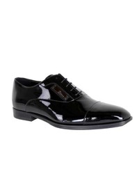 John Galliano Black Patent Leather Oxford Shoes