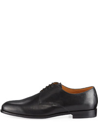 Valentino Lace Up Leather Oxford Black