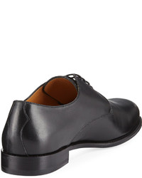 Valentino Lace Up Leather Oxford Black