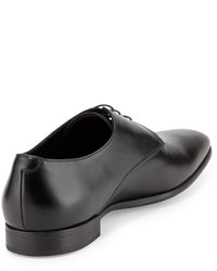 Giorgio Armani Leather Lace Up Dress Shoes Black