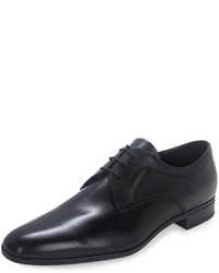 Prada Leather Lace Up Oxford Loafer Black