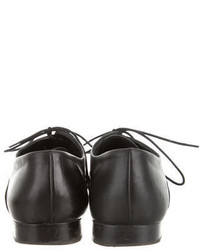 Jil Sander Leather Pointed Toe Oxfords