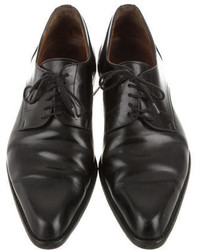 Marc Jacobs Leather Pointed Toe Oxfords