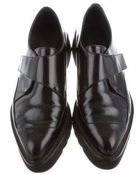 Vince Leather Pointed Toe Oxfords