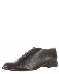 Chloé Leather Round Toe Oxfords