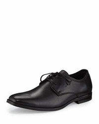 Andrew Marc Leather Square Toe Oxford Black