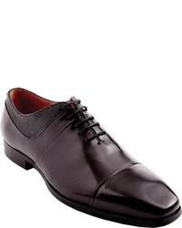 Steve Madden Mandible Oxford Black Leather Lace Up Shoes
