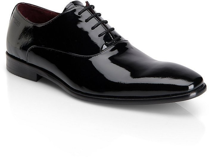 Hugo Boss Mellio Patent Leather Dress Shoe Black, $225 | Hugo Boss ...