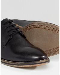 Frank Wright Merton Oxford Shoes In Black Leather