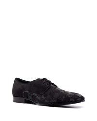 Jimmy Choo Metallic Check Leather Oxford Shoes
