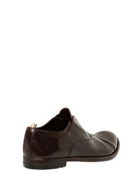 Officine Creative Brushed Leather Slip On Oxford Shoes