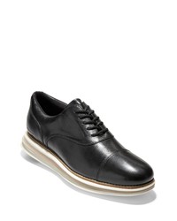 Cole Haan Originalgrand Cloudfeel Oxford In Blackivory At Nordstrom
