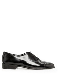 Mango Outlet Glossed Leather Oxford Shoes