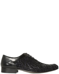 Painted Leather Oxford Lace Up Shoes