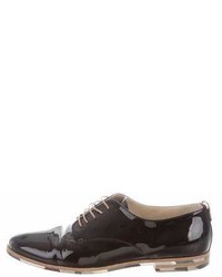 AGL Patent Leather Lace Up Oxfords